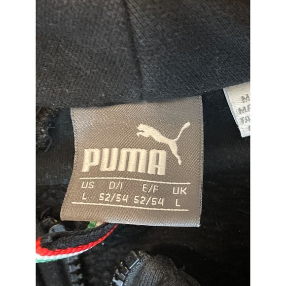 Puma Scuderia Ferrari Mens Full Zip Jacket Zip Pockets Black Size Large - Picture 4 of 9